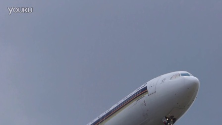 新加坡航空 空客A330-343 白云机场02R跑道降落-1349 