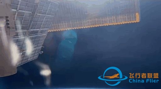 问天实验舱开工，一对大太阳翼开始转动，中国空间站是风力 ...-494 