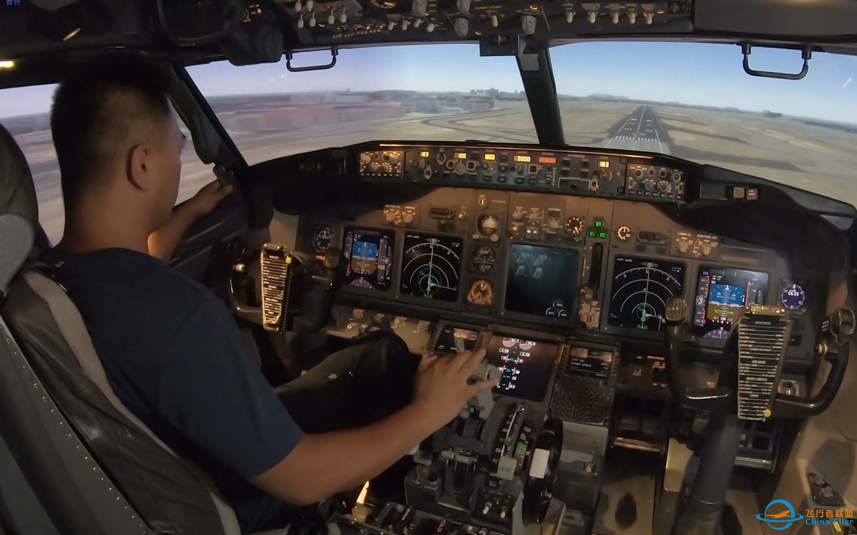 【飞行模拟机】如何用油门操纵波音737着陆-4363 