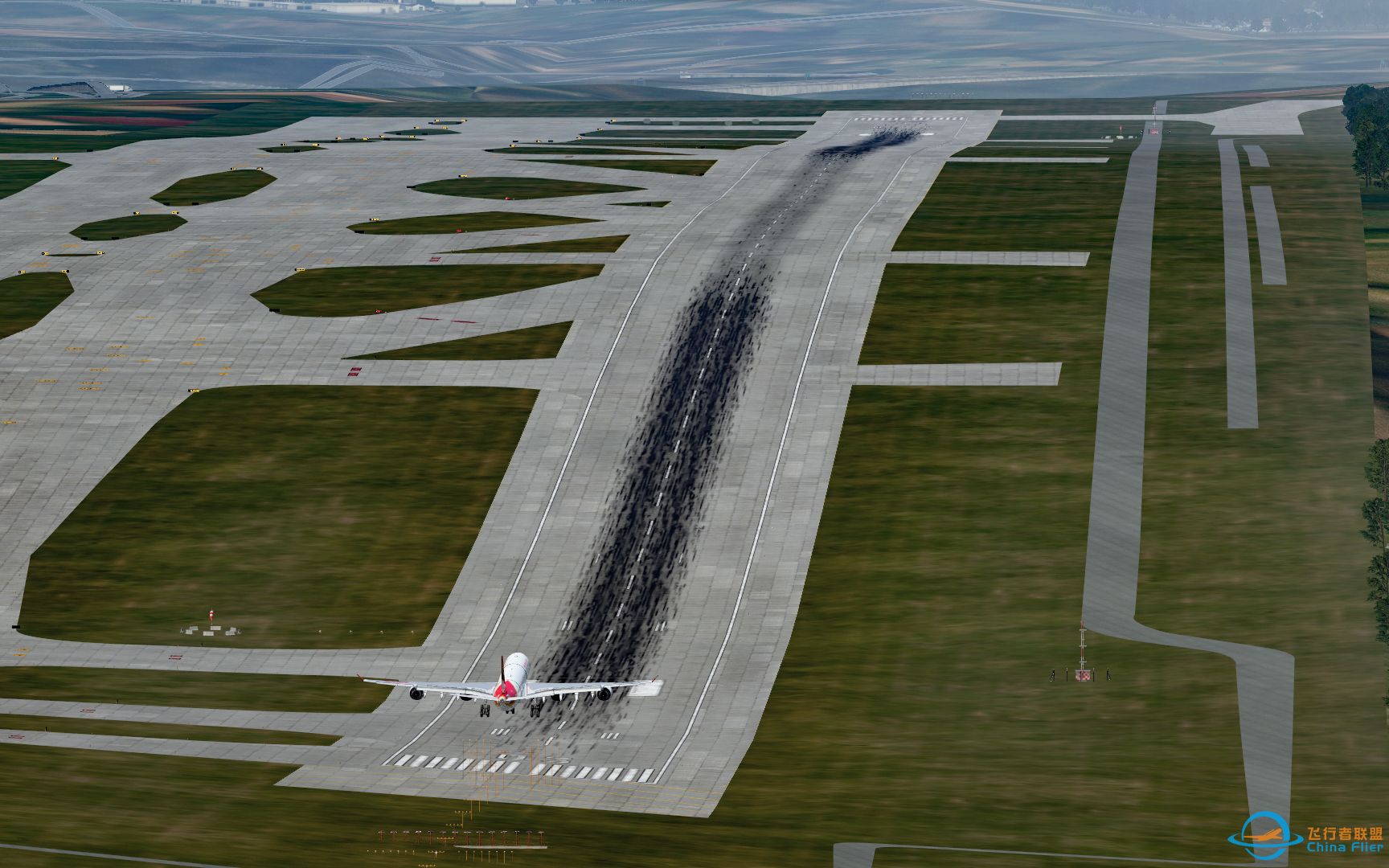 【X-Plane12β11】当你尝试在ZUCK不平整的跑道着陆-2842 