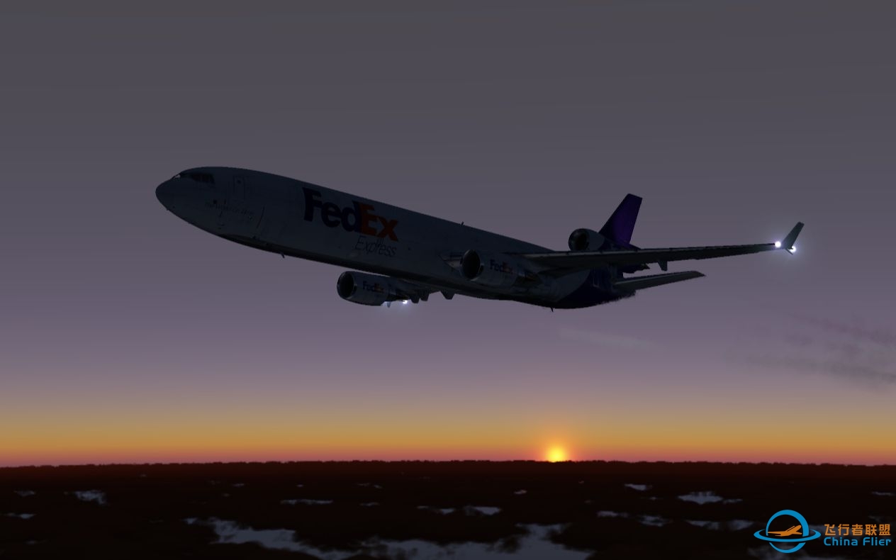 【X-Plane 11】超卡哇伊的幺幺姐夜降奥克兰-1094 