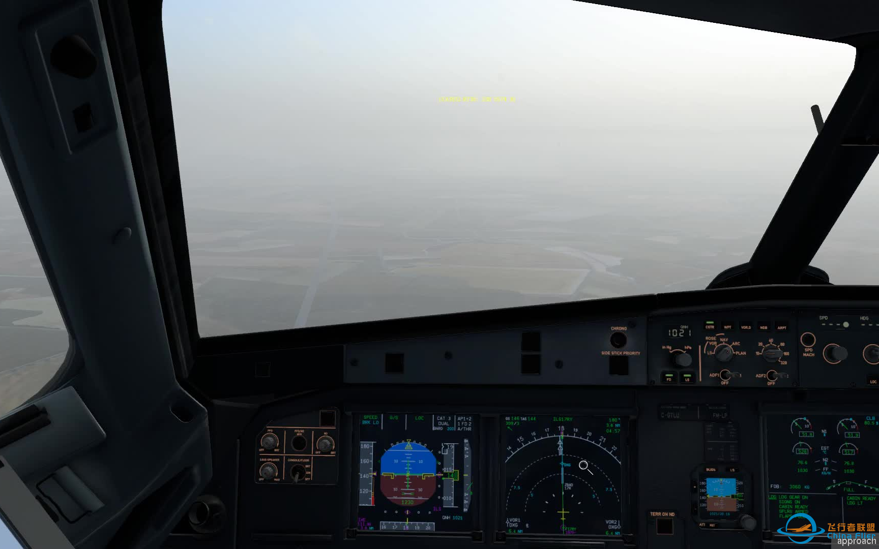 x-plane12 低能见度进近北京大兴机场ZBAD-2070 