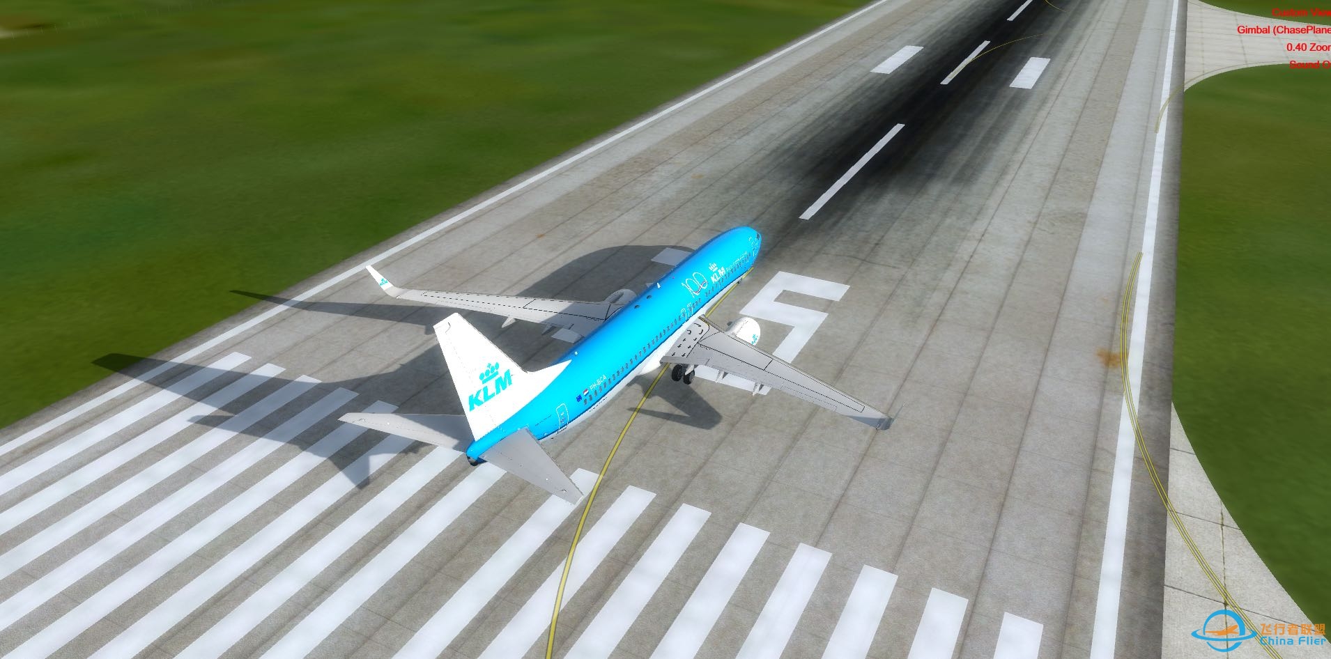 P3Dv4美图 荷航737起飞 不惨白 不灰蒙蒙-6970 