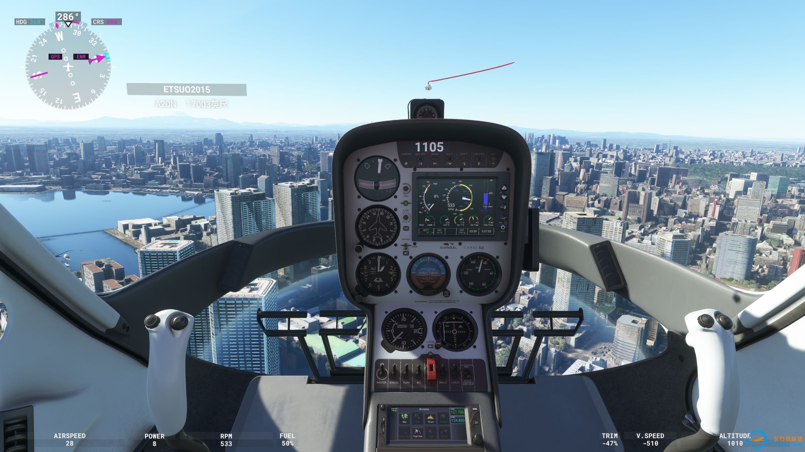 不摔个十几架直升机，学不会精准降落。-7599 