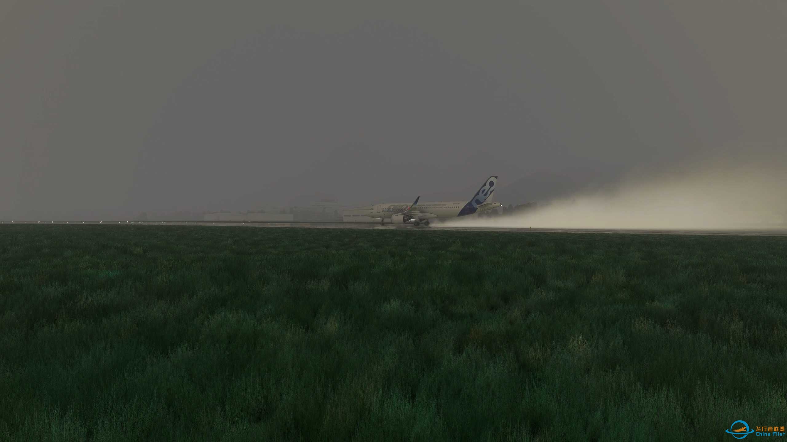 320 XEffect msfs 引擎喷射水雾效果-3409 