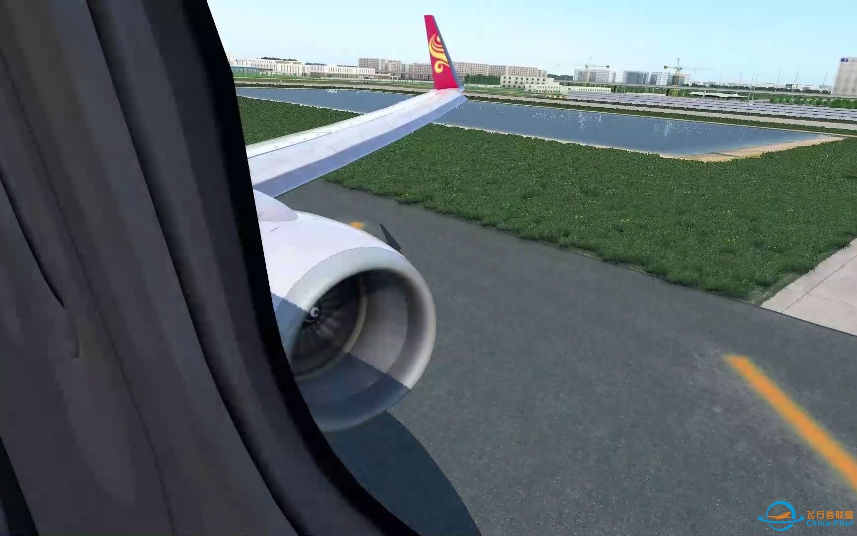（XPlane12）海航738落地北京大兴国际机场-8765 