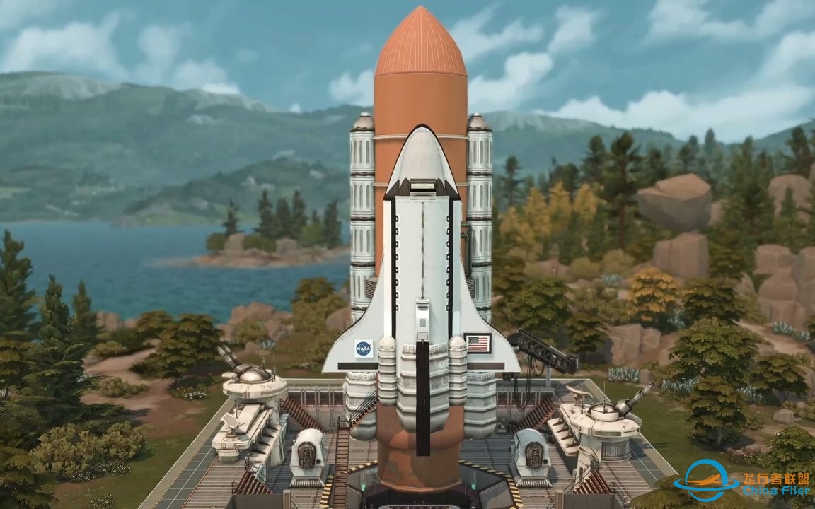 THE SIMS 4速建||搬运 Sims 4 SPACE SHUTTLE   【No CC 】 by Kate Emerald-4212 