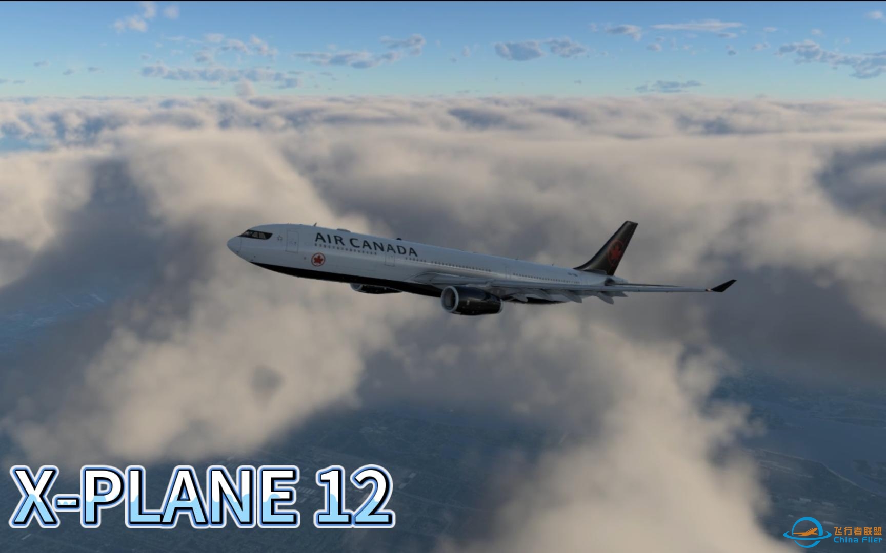 [X-PLANE 12]默认A330初体验。最终迫降小湖中~-8182 