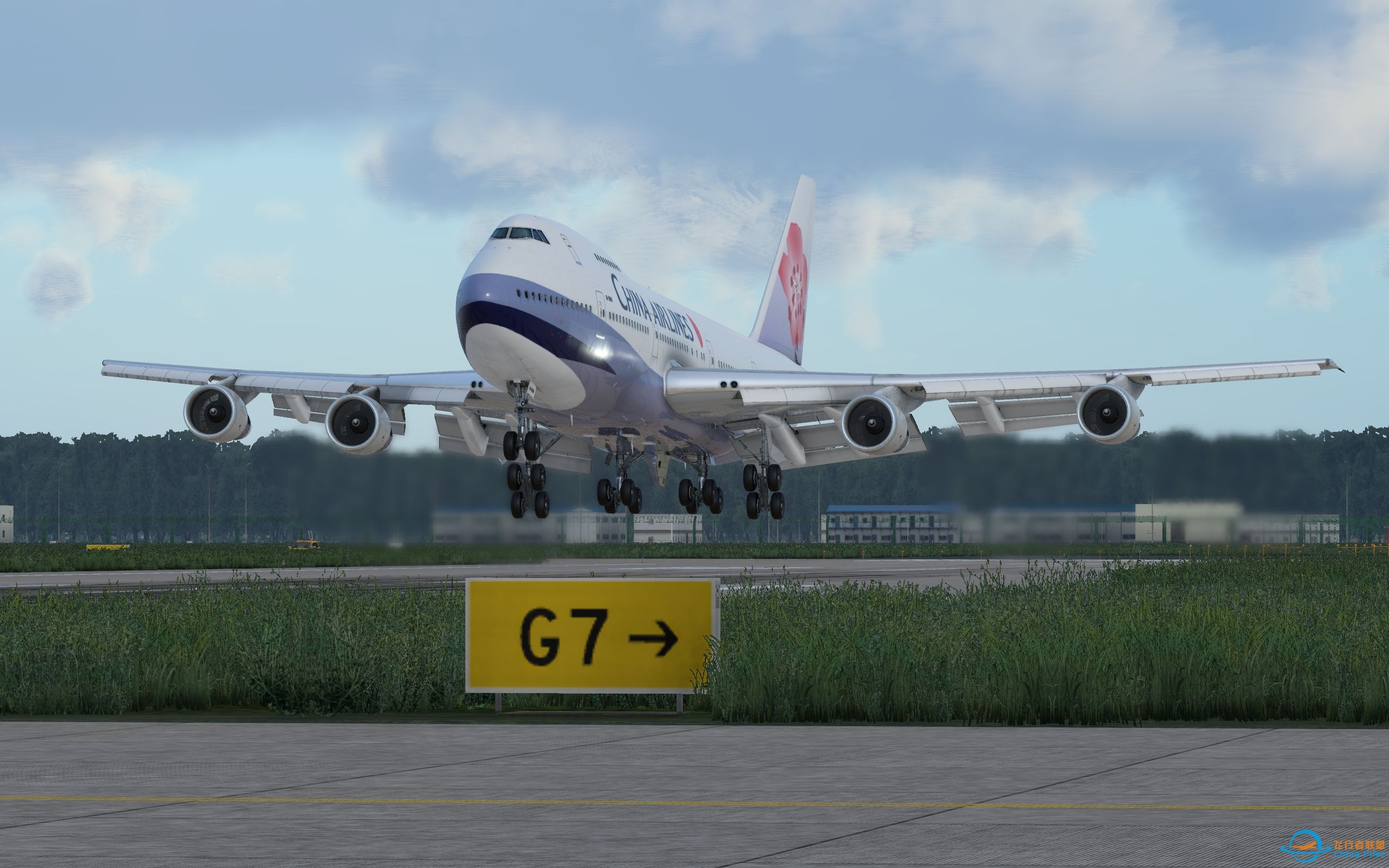 X-Plane 12 Felis 742 ZBAD 落地-4445 