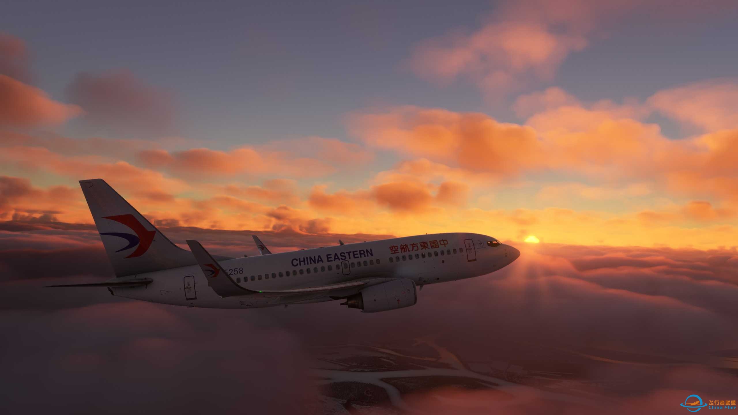 飞行，从傍晚到黄昏-9311 