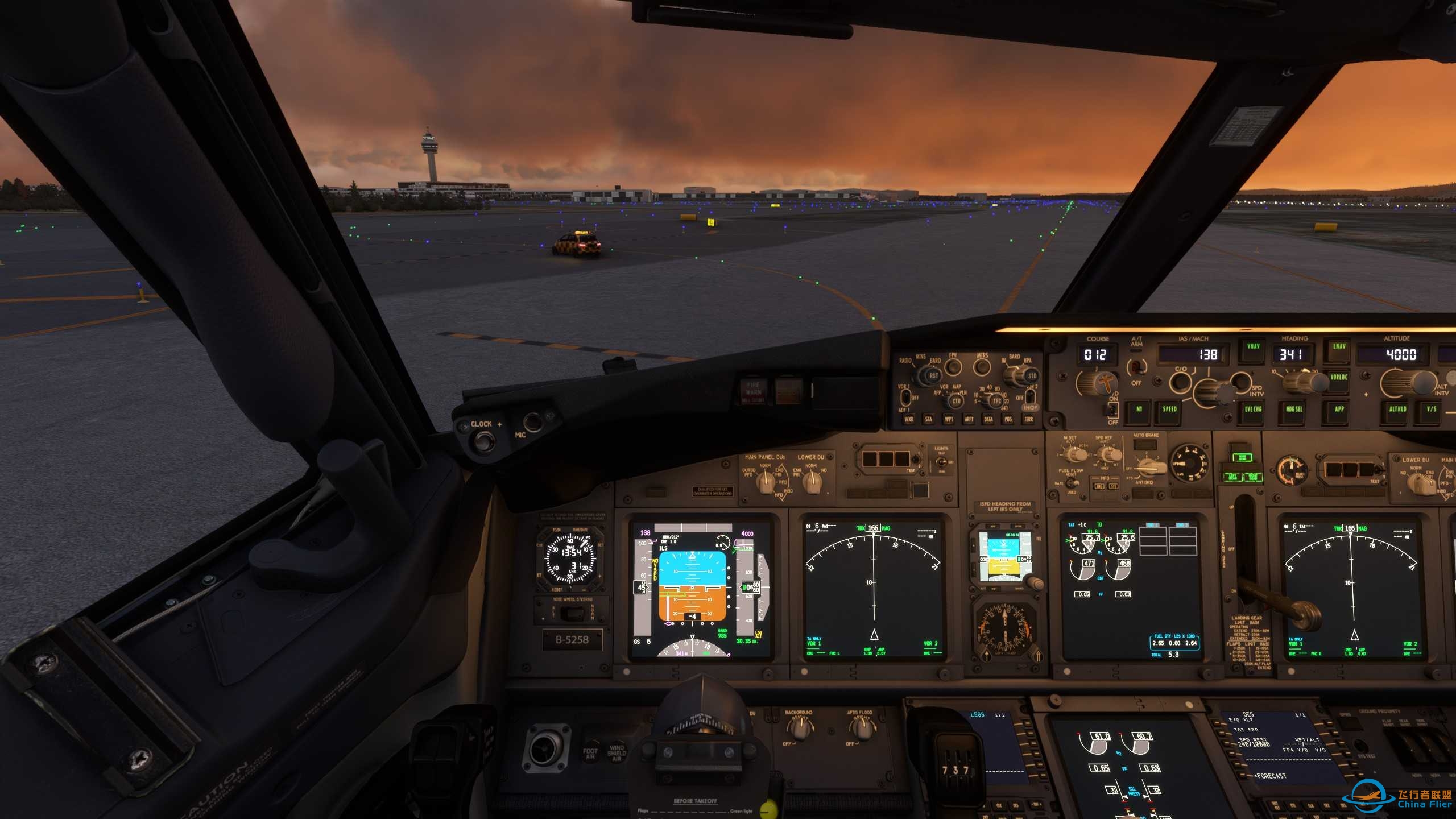 飞行，从傍晚到黄昏-7626 