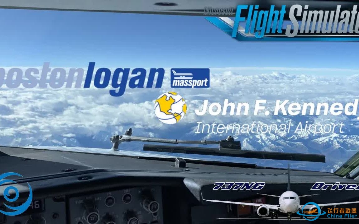 PMDG 737-700 模拟飞行 - BOS - JFK全飞行，VATSIM全空管-155 