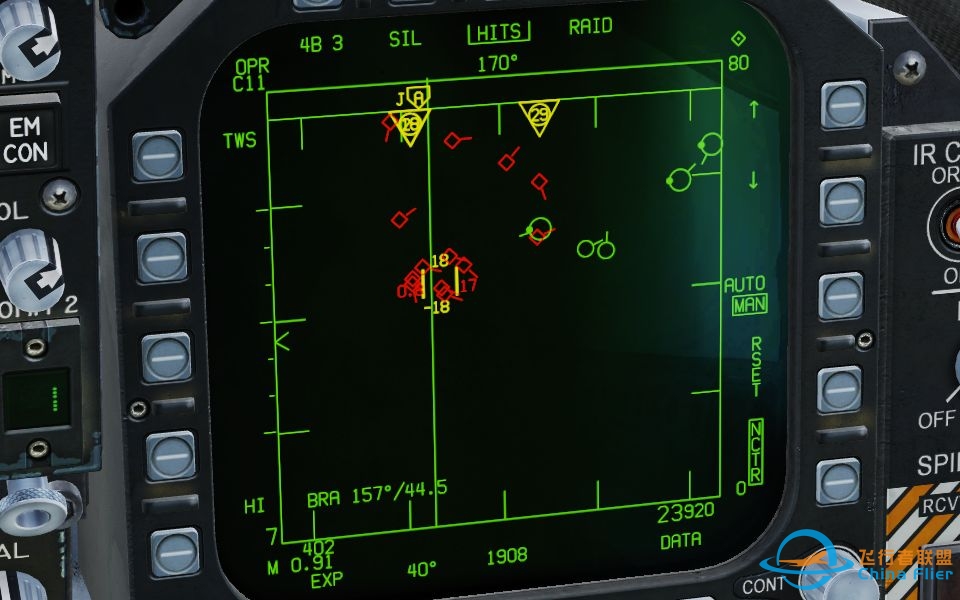 [DCS](tacview)F18强大的多目标攻击能力-8596 