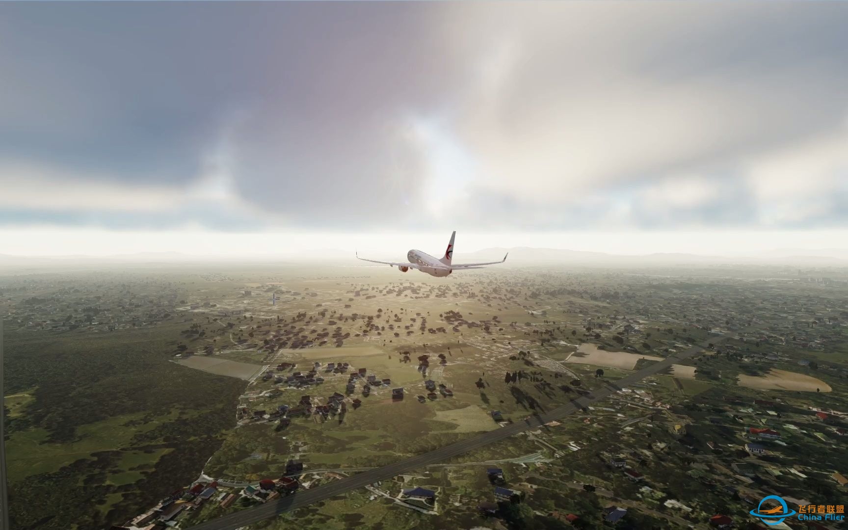 【P3D】夕阳——白云 ZGGG本场练习 （Prepar3D v5   飞行模拟）-1002 