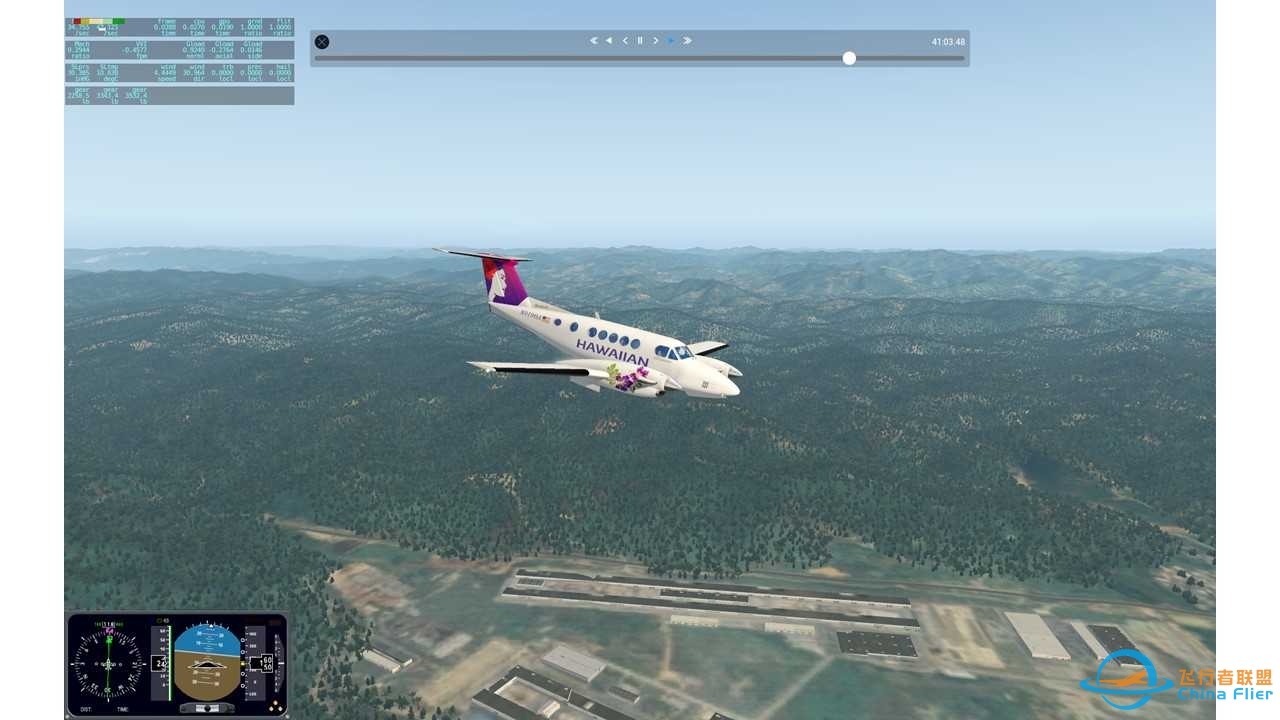 通用机场第八站，广西河池金城机场ZGHC to 百色巴马机场ZGBS-7789 