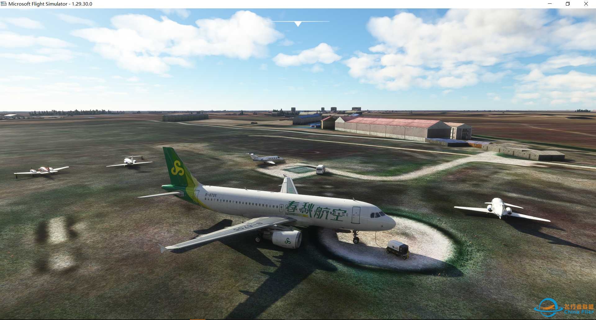 春秋航空来到美丽的草原奶源地运货来哦-5979 