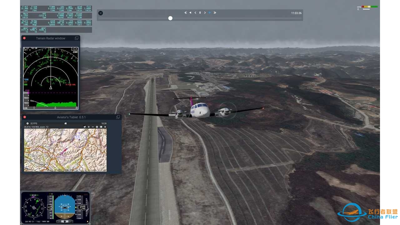 通用机场第十二站,六盘水月照机场ZUPS to 毕节飞雄机场ZUBJ-5201 