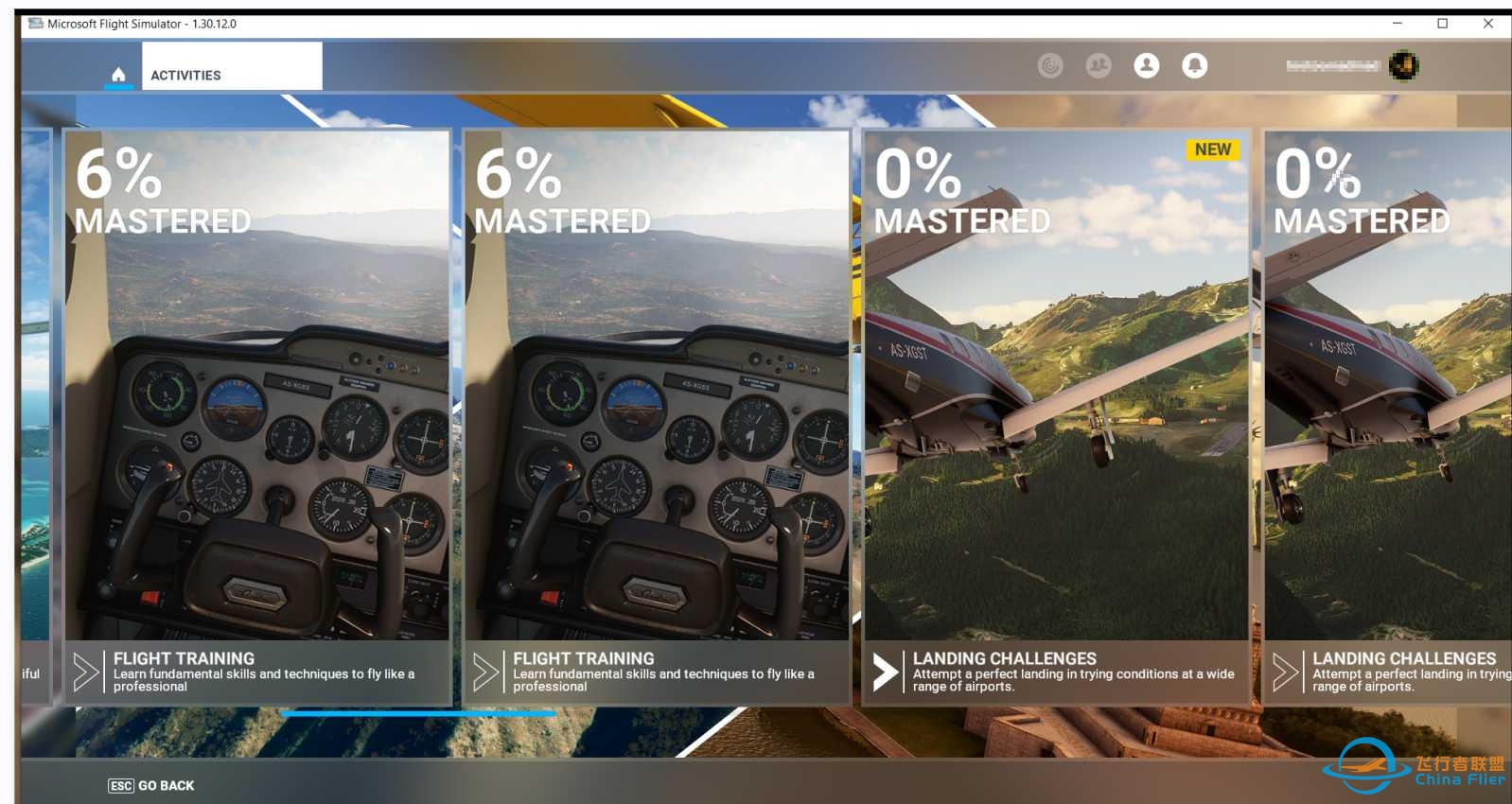 Flight training 点进去是空白的，怎么回事呢-3624 