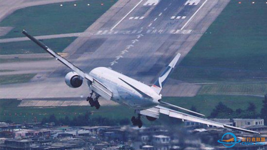 波音739启德机场起降全过程（不同视角观察）-9386 