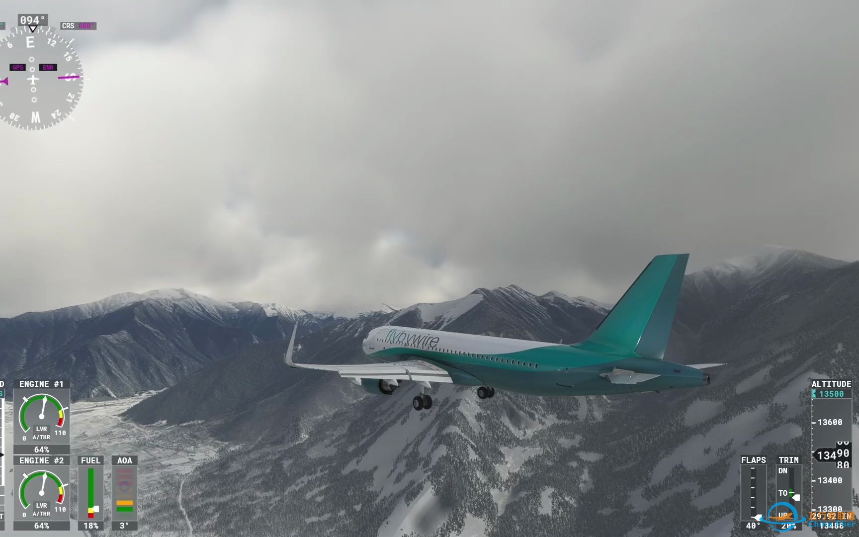 【模拟飞行2020】超美景色！ILS着陆林芝机场05跑道-1160 