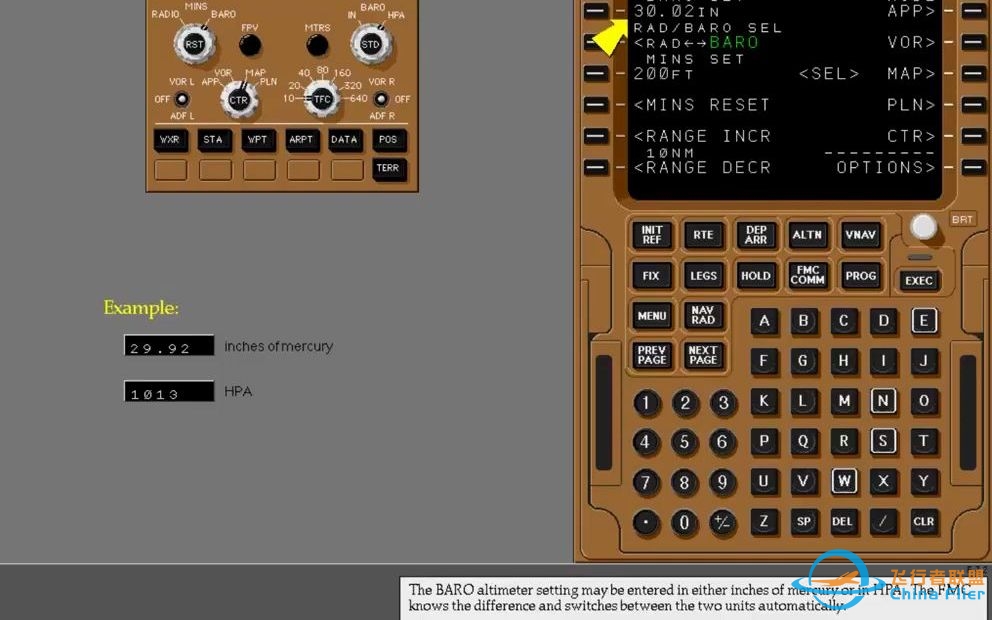 Boeing 777-CBT-39 CDU Control Of EFIS And DSP-3129 