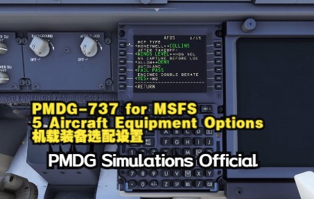 PMDG 737 for 模拟飞行 005 Aircraft Equipment Options Overview-6345 