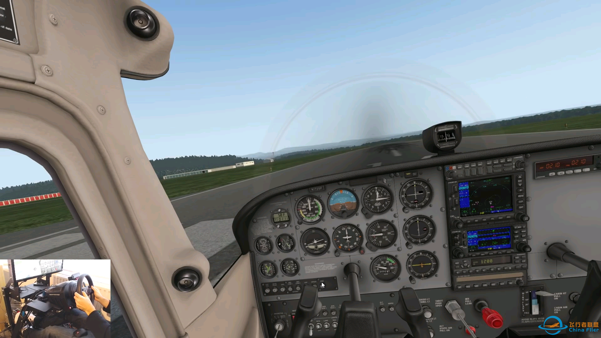 用方向盘能玩飞行模拟？！！-7491 