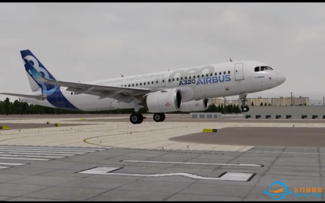 Xplane12toliss320neo太原跑道13号阴天，落地困难户。-5903 