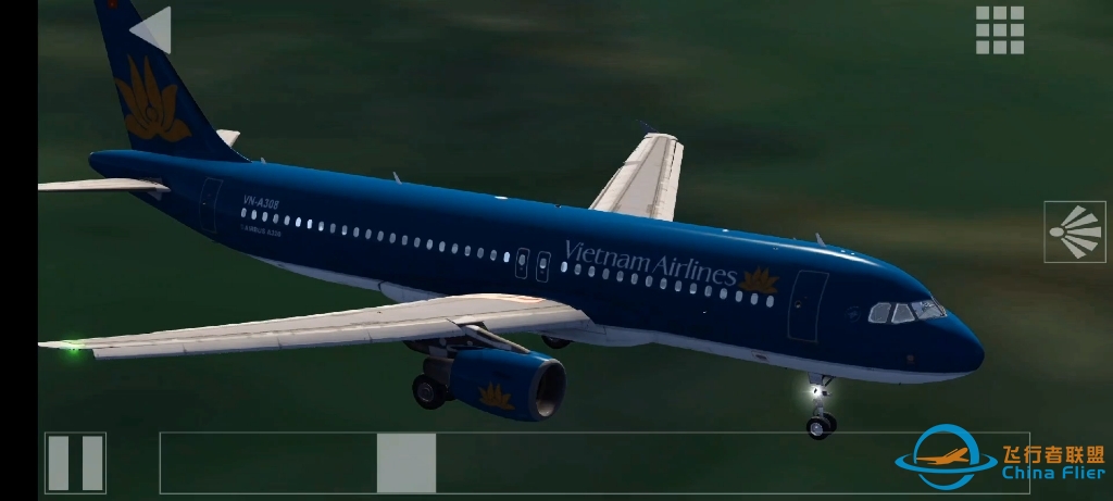 越南航空a320平稳落地法兰克福36（AEROFLY2021）-6073 