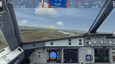 挑战东航A320降落短跑道坤场（Aerofly Fs 2023）-8592 