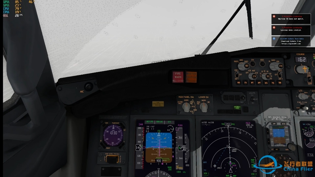 俄式降落西双版纳嘎洒国际机场机场，这过载，737的小短腿估计要折了，模拟器x-plane11，机模zibo737-800，降落机场西双版纳嘎洒国际机场-5221 