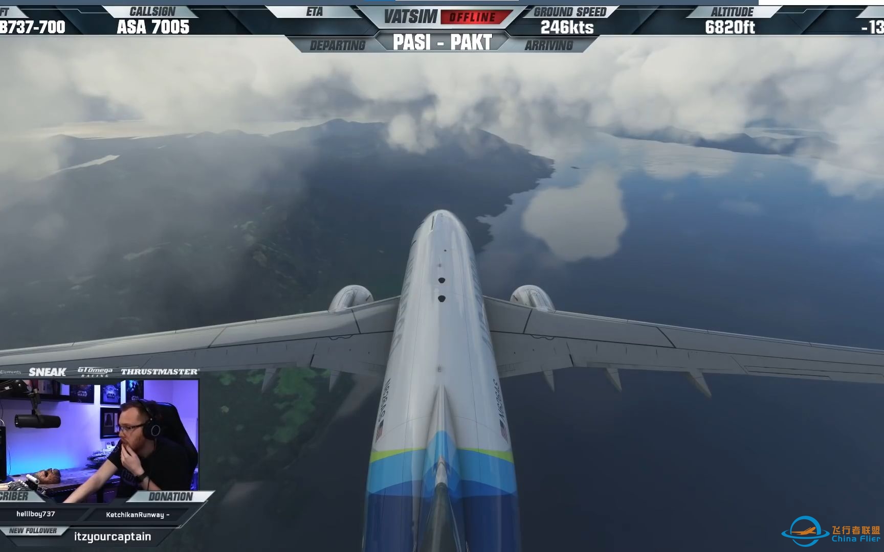 [模拟飞行] PMDG 737-700降落在一个很有意思的机场-9454 