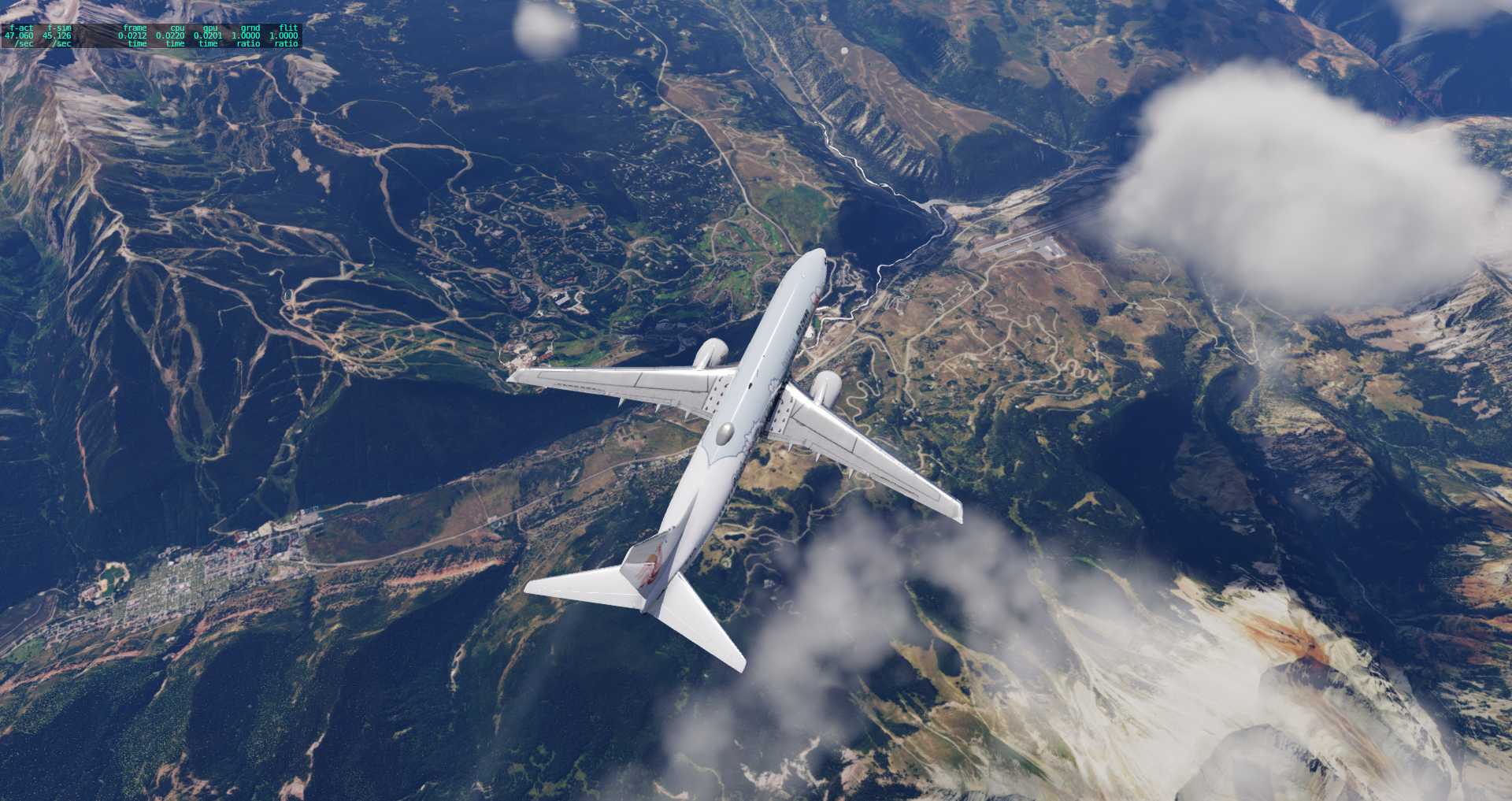 XP12  KSLC-KDEN-KTEX-KLAS-7875 