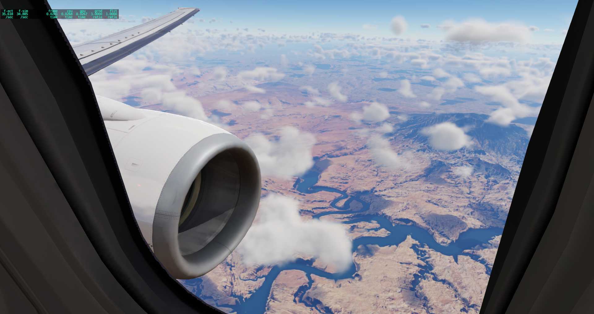 XP12  KSLC-KDEN-KTEX-KLAS-2827 