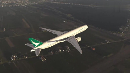XPLANE11：波音777-300ER，驾驶员失误飞机坠向地面-8653 