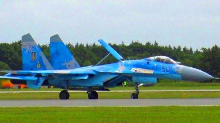 现代空战3D 苏-27战斗机（SR-35A蓝钢）MVP实战展示-5479 