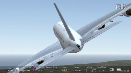 infinite flight A380首飞返航起落架故障安全着陆-430 