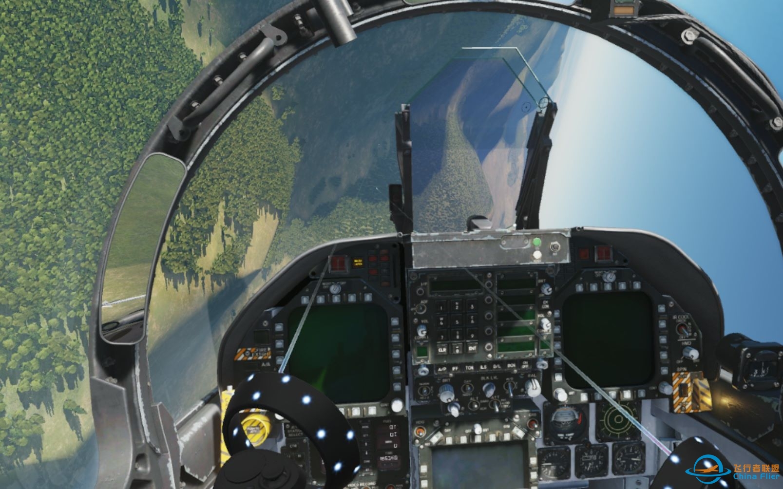 不用实物飞行摇杆，全程使用MR+vr手柄操控DCS F18, 酷比了：）-5829 