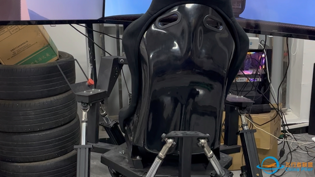 六自由度平台玩x-plane12，G力座椅，6DOF模拟器，六轴斯图尔特平台-5238 
