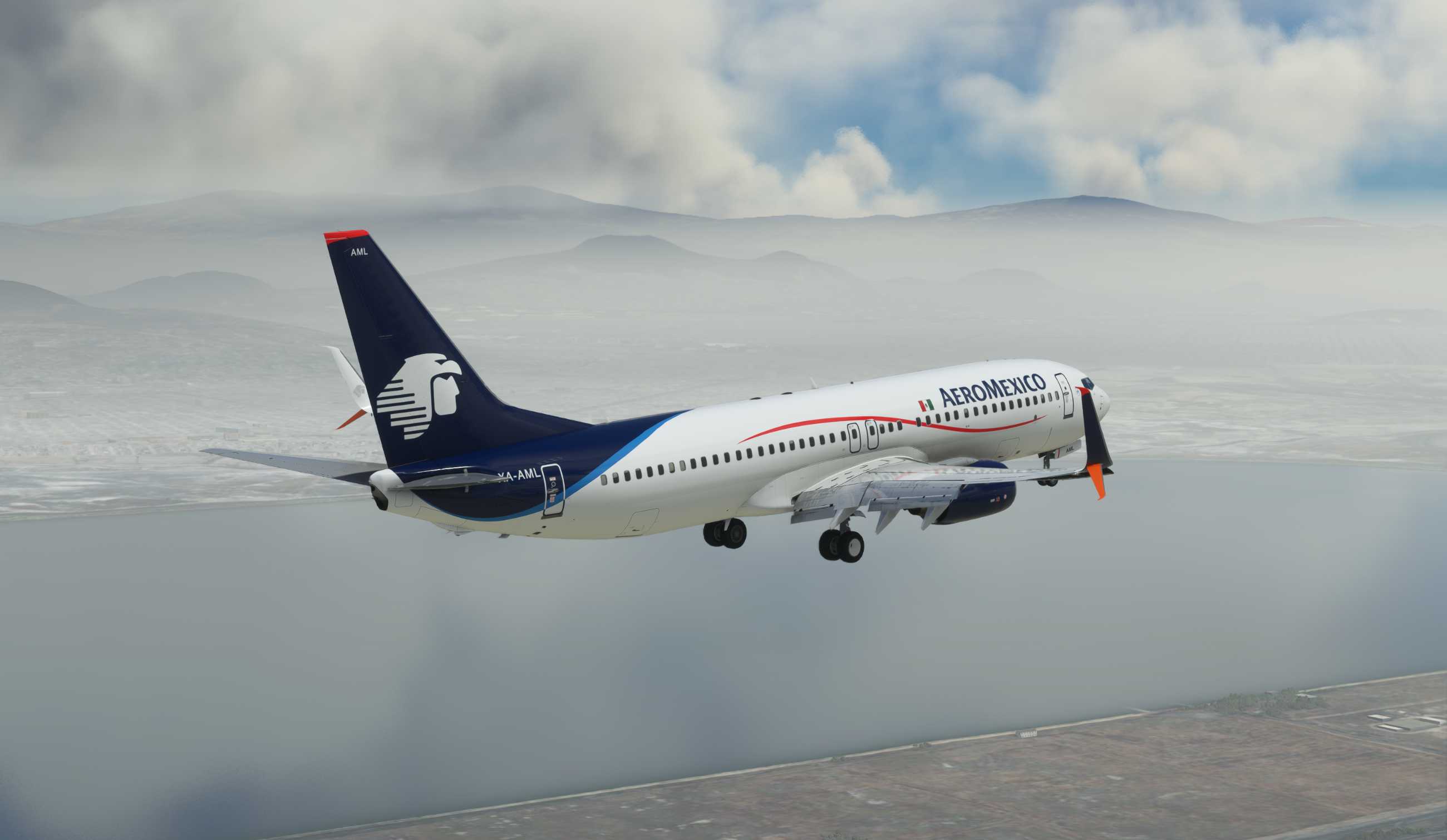 【MSFS】737-800 KLAX-MMMX-4065 