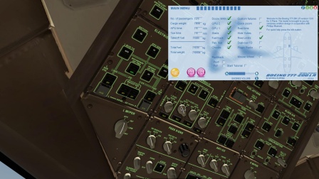Xplane11 波音777冷舱启动-8004 