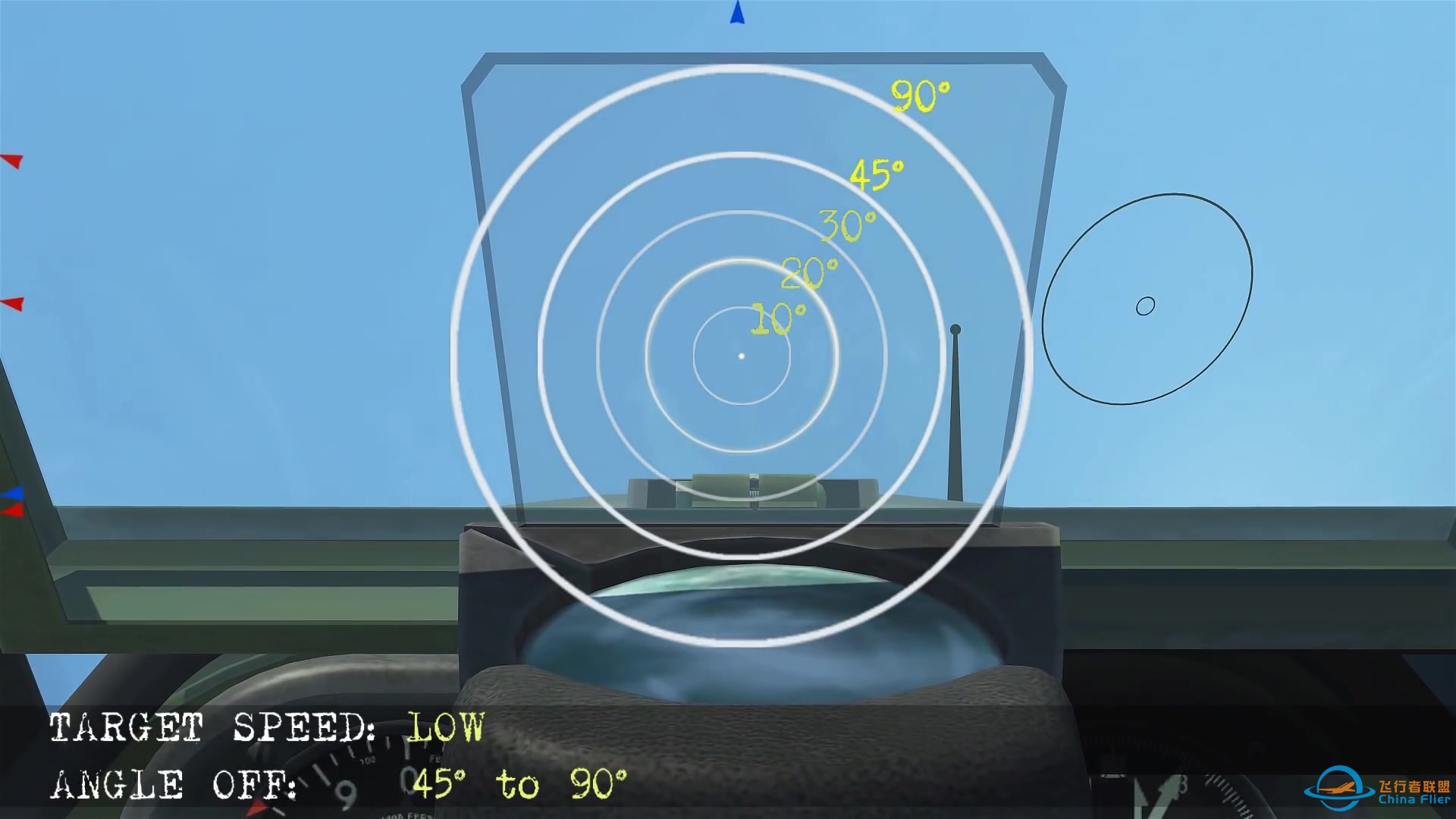 【中英双字】【IL2BOS】反射式瞄具#4 美国N-3A瞄具-8935 