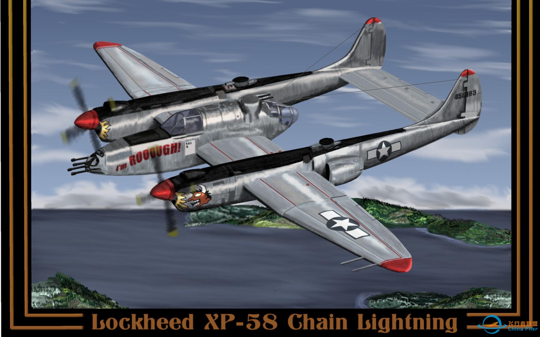 战机世界 米国战机 XP-58-6209 