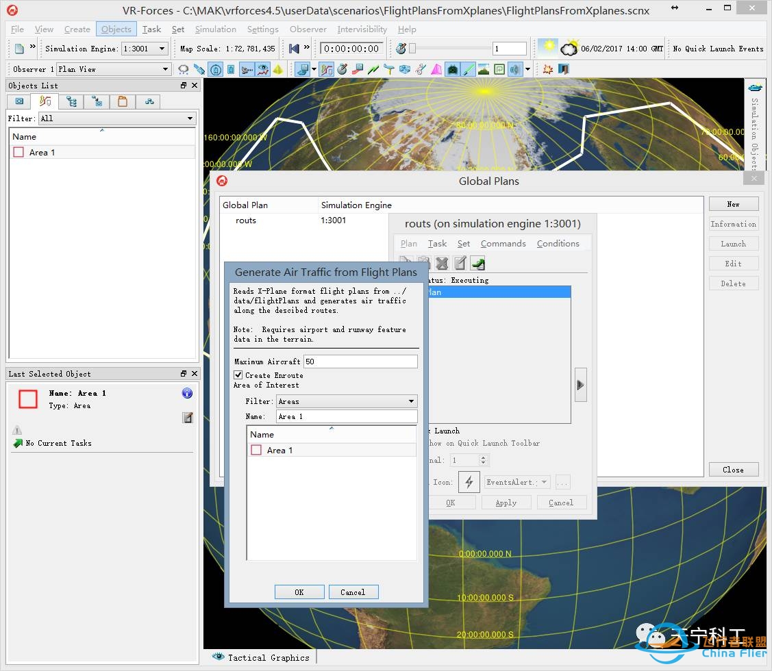基于XPlane的VRF中民航航路规划方法-1411 
