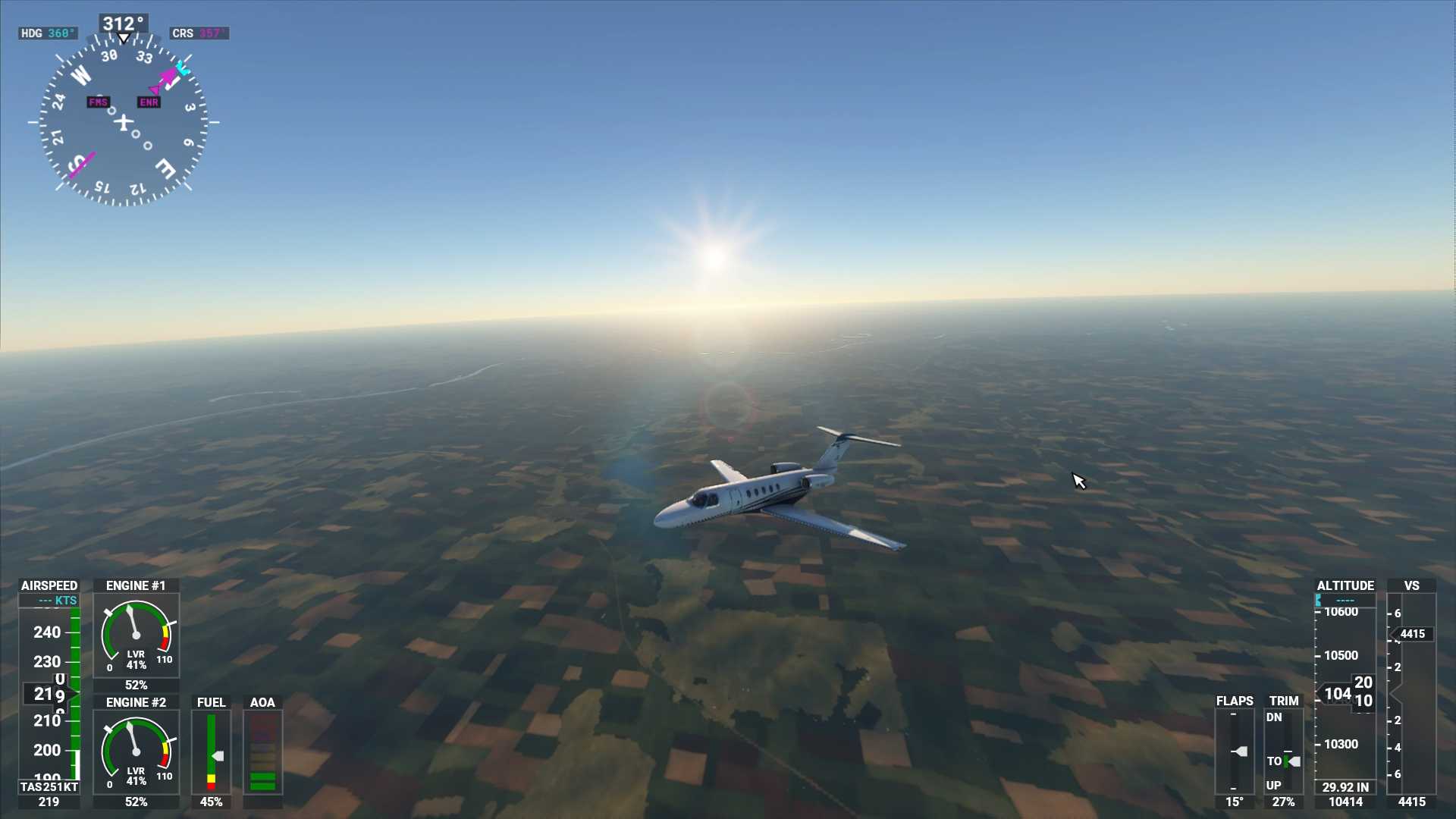 渣画质下的微软模拟飞行-1980 