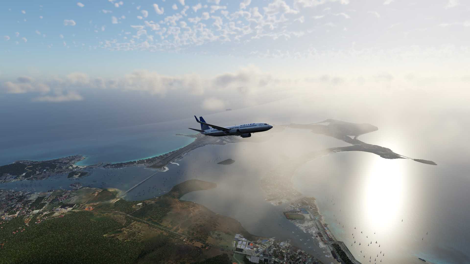 【xplane12】多图预警！朱莉安娜公主国际机场飞行截图-5592 