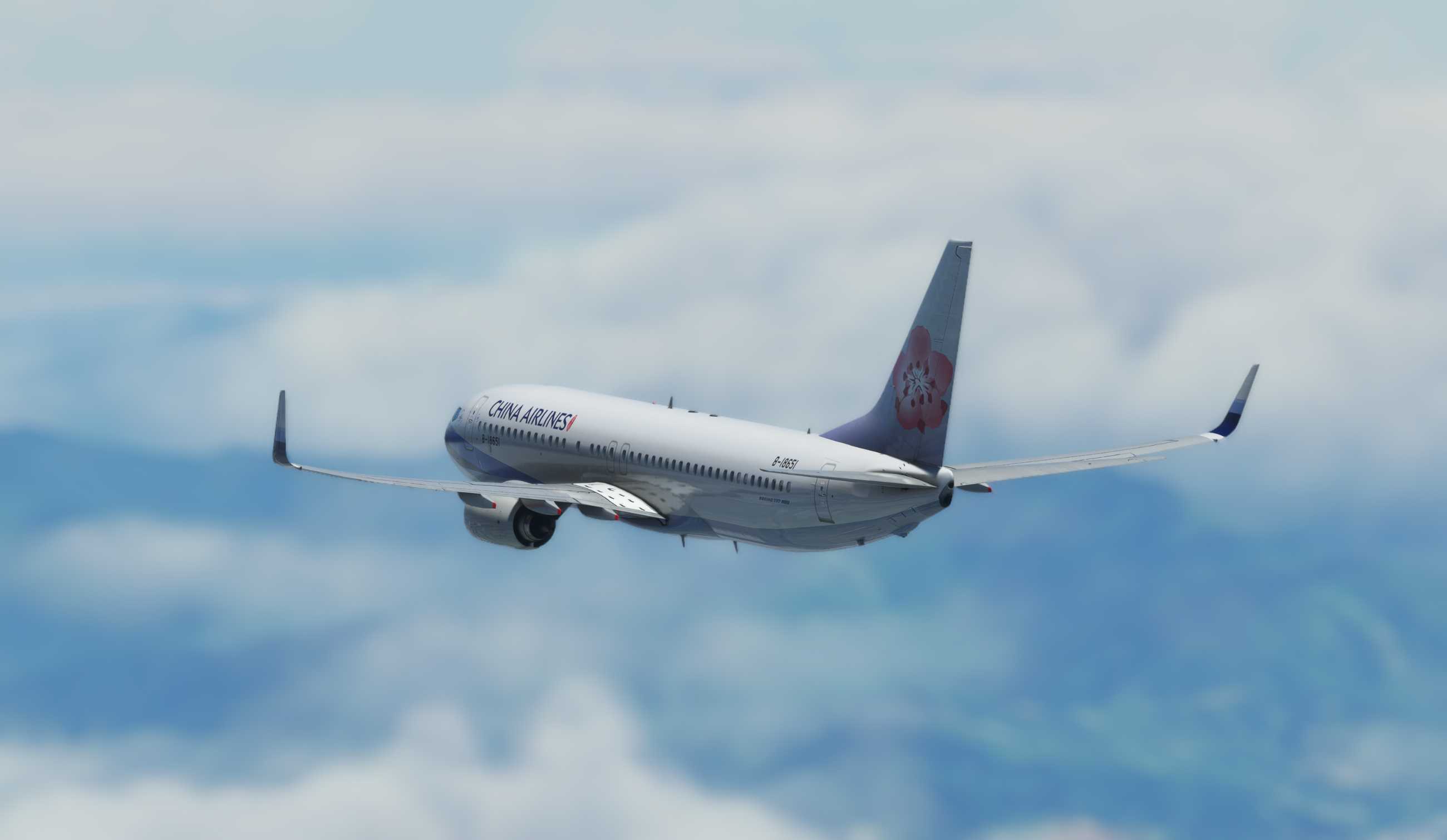 【MSFS】737-800 RCKH-RCSS-1243 