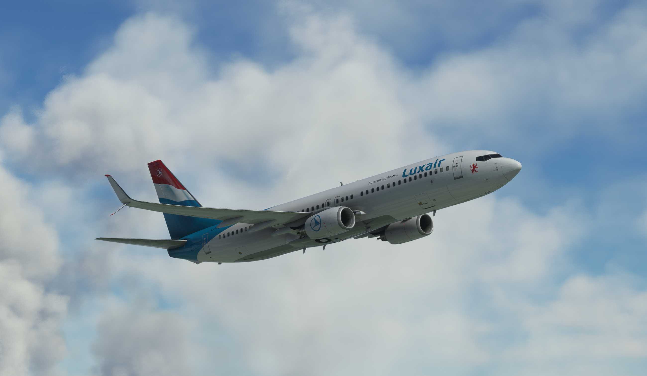 【MSFS】737-800 EDDL-ELLX-2589 