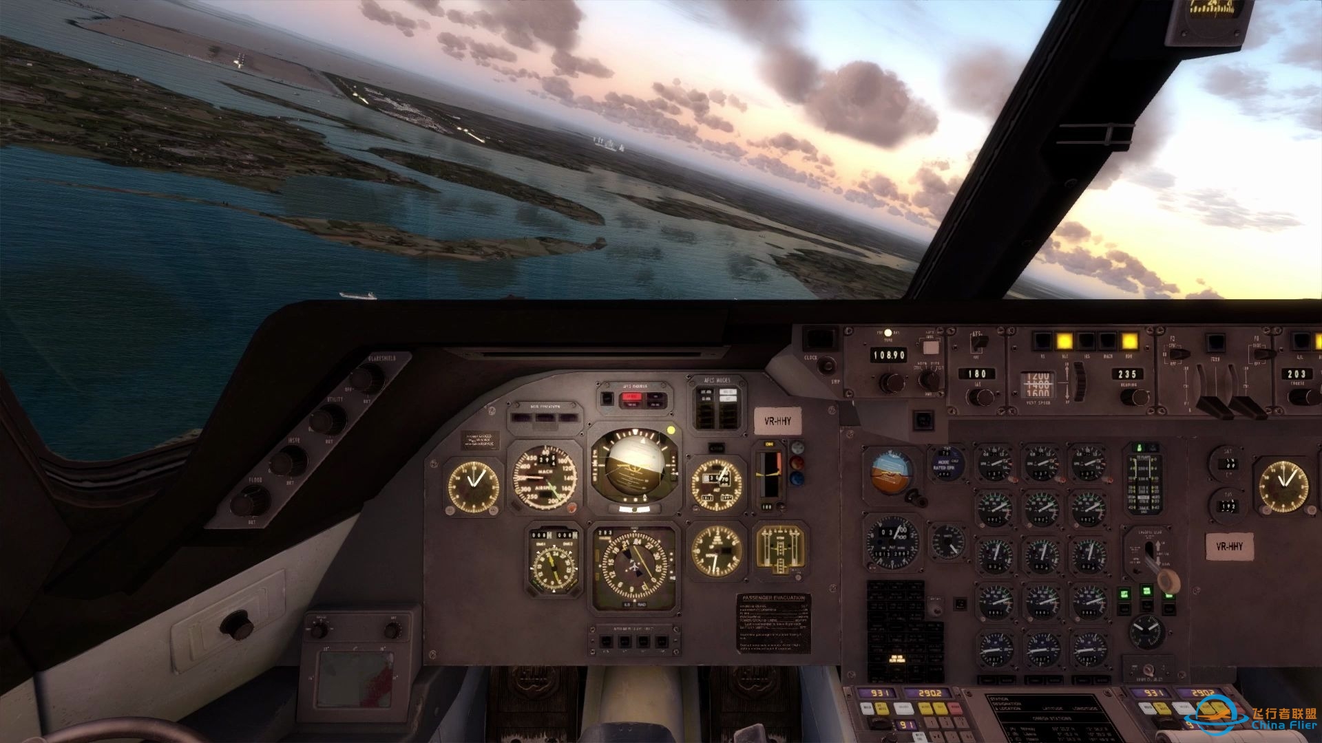 Prepar3D V4.5 国泰航空L1011降落新加坡樟宜机场冲出跑道-3728 