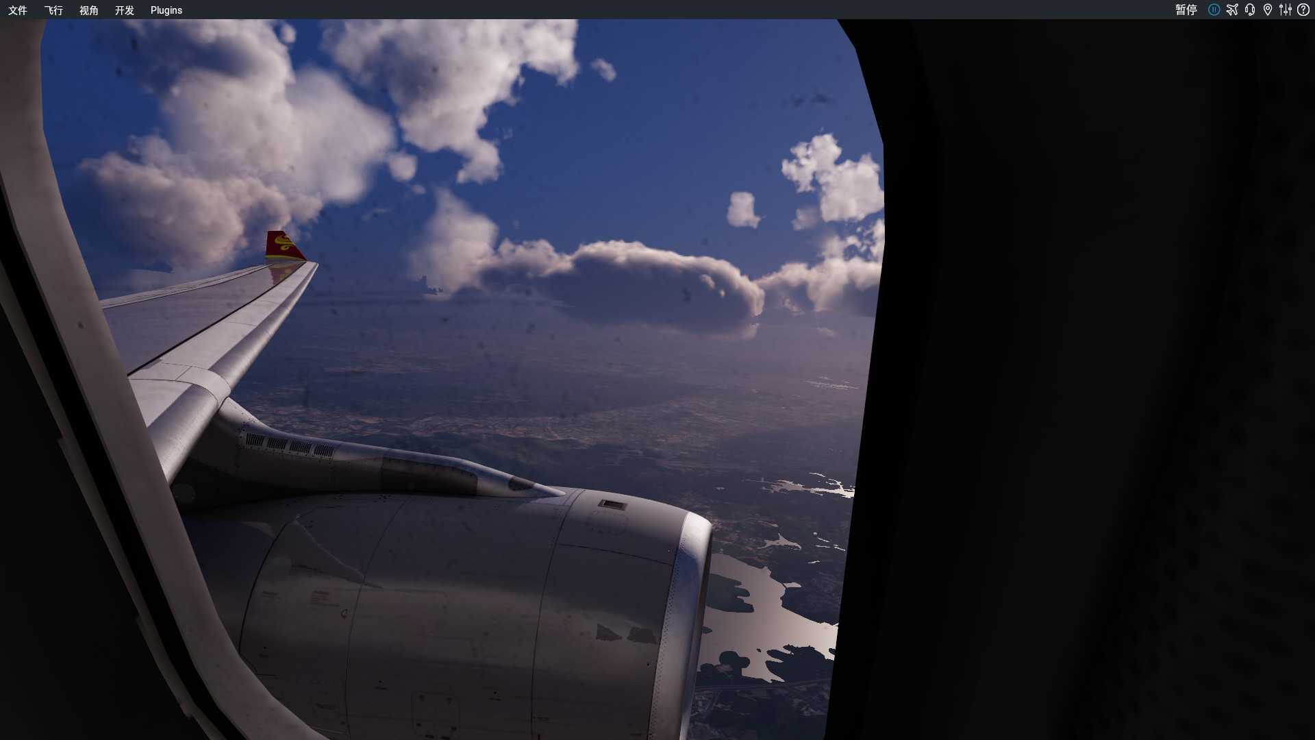 【xplane12】飞行截图！不同时间的深圳-6262 